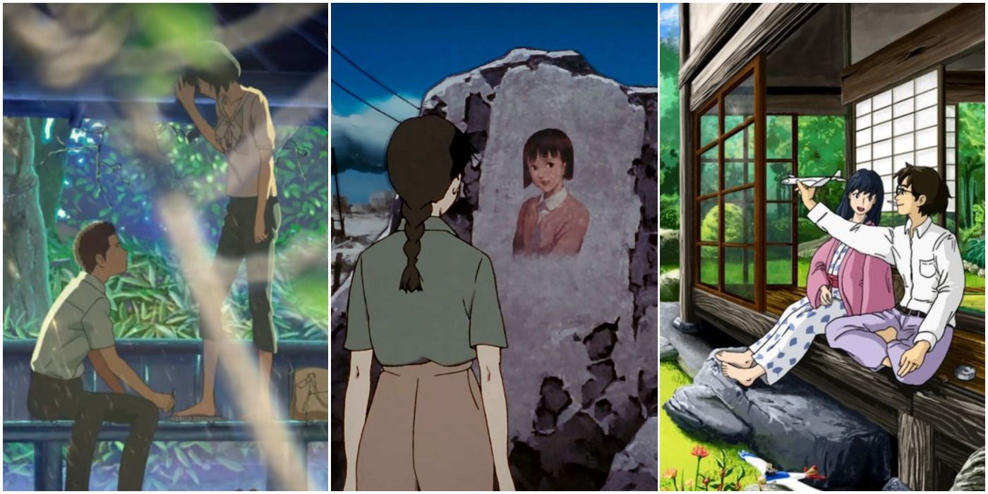 Anime Moves Boring For Kids Garden Of Words Millennium Acrtress The Wind Rises Trio Header