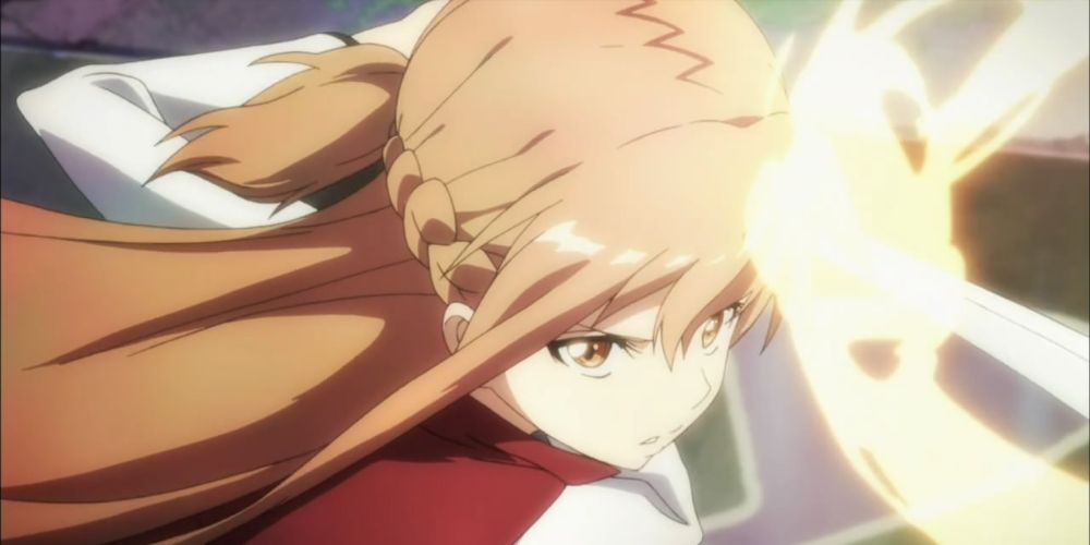 Asuna Fighting With Sword