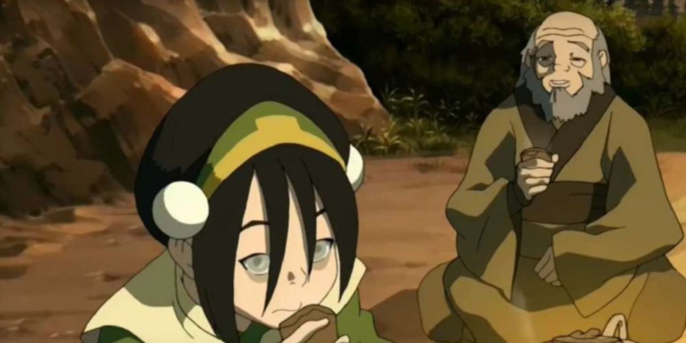 Avatar Toph &amp; Iroh Drink Tea Together