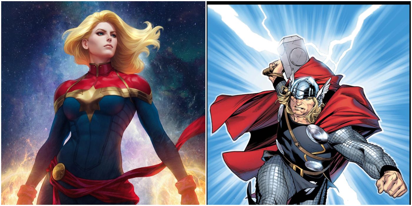 Captain Marvel and Thor