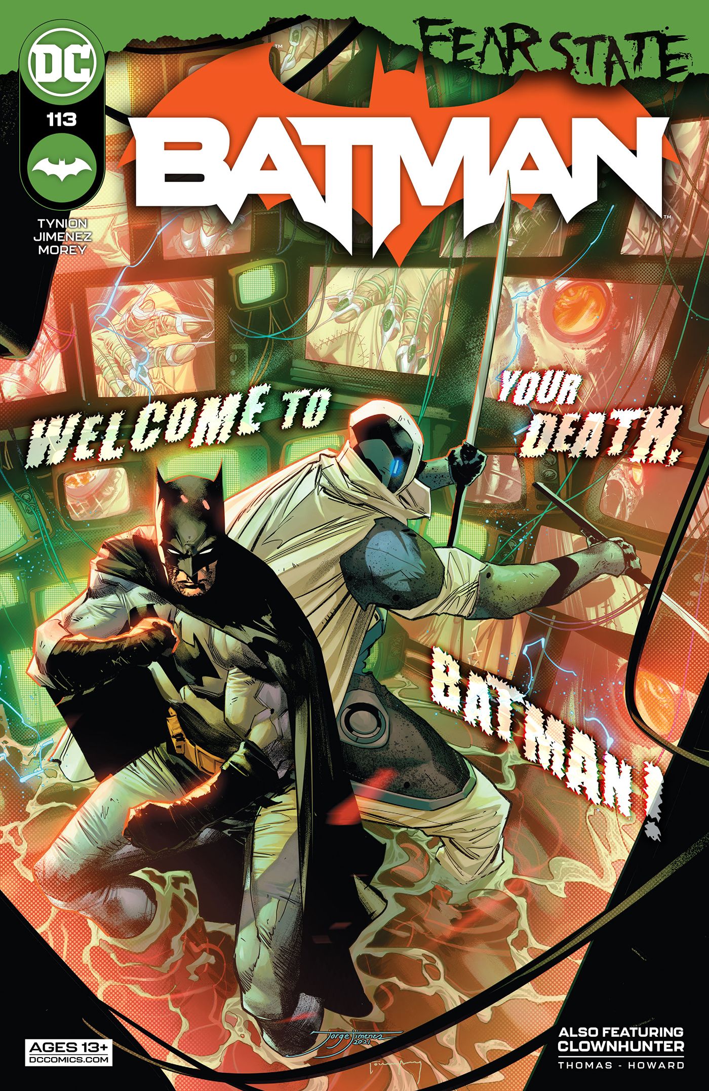 Batman and Ghost-Maker team up on the cover of Batman #113.