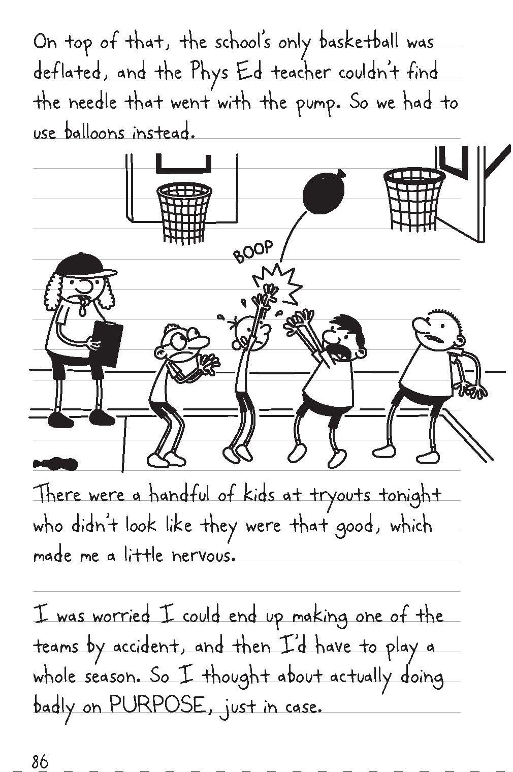 Diary of a Wimpy Kid: Big Shot Excerpt - Greg's Basketball Tryout