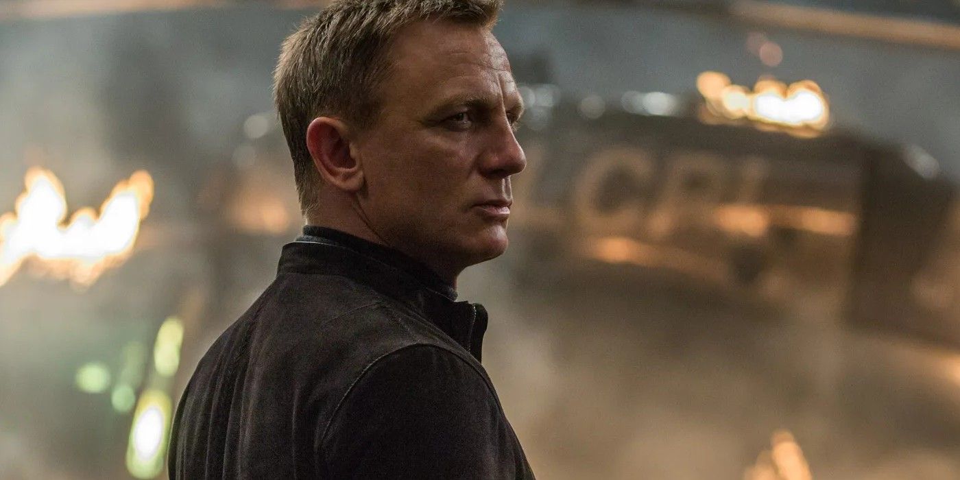 Bond Looks Over A Crashed Helicopter In Spectre
