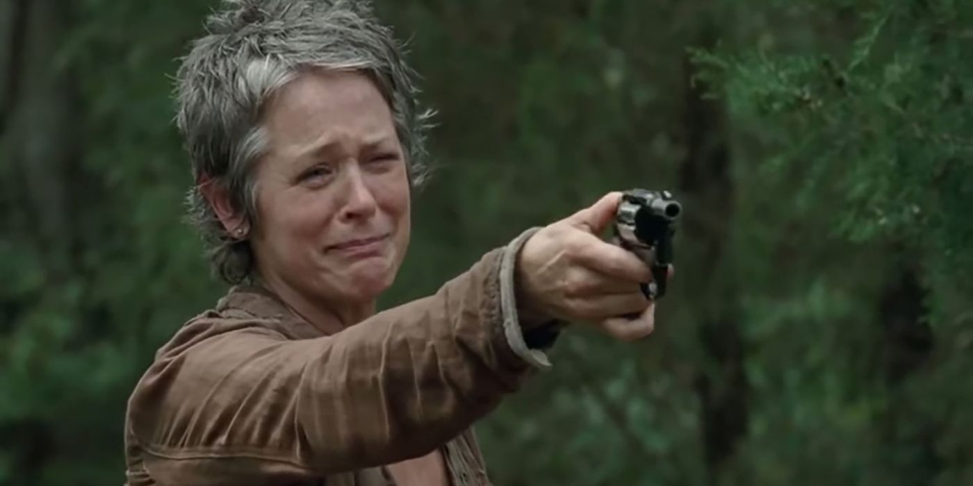 Carol look at the flowers The Walking Dead