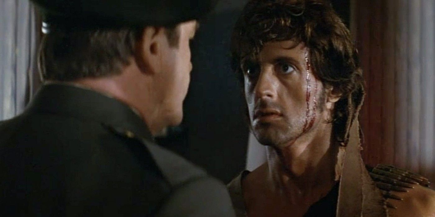 Col. Trautman Confronts Rambo In First Blood