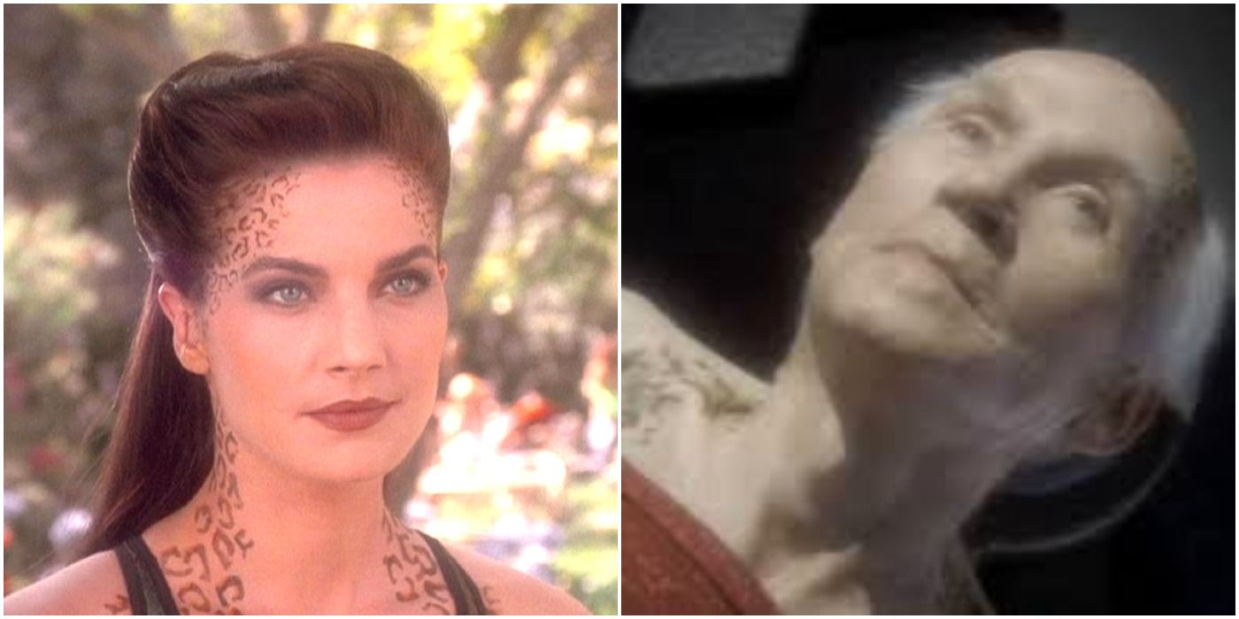 Jadzia and Curzon, two hosts of the Dax Symbiont, from DS9