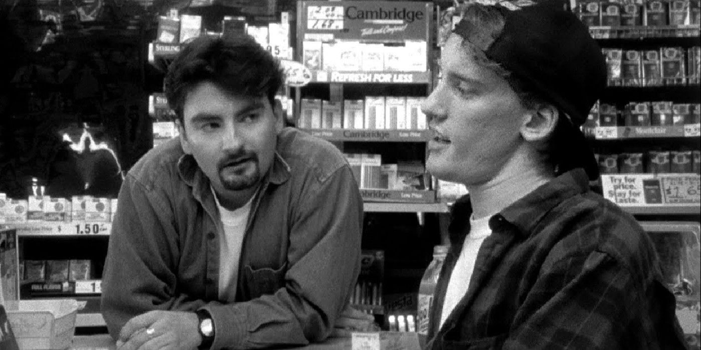 Dante And Randall Work The Cashier In Clerks