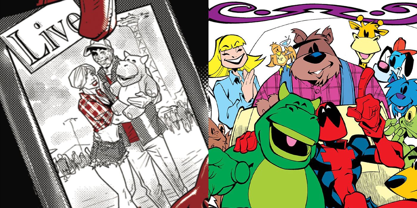 A side-by-side look at Deadpool: Black, White & Blood and Baby's First Deadpool Book.
