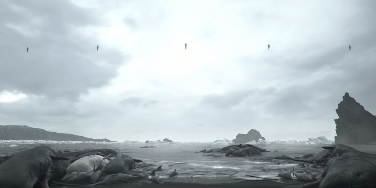 Death Stranding picture of beach.