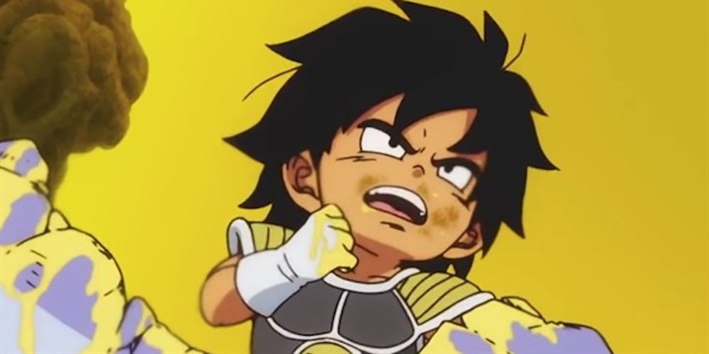A young Broly fights for his life on Planet Vampa in Dragon Ball Super: Broly