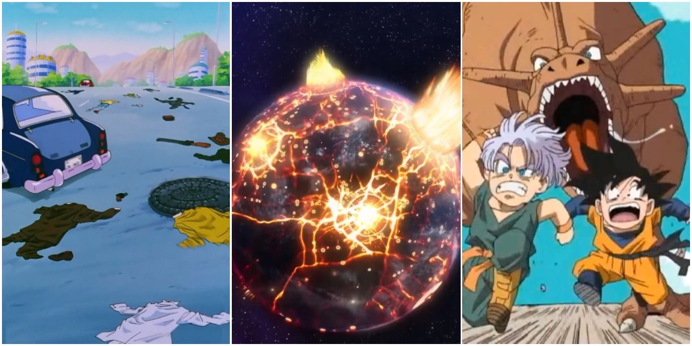 Dragon Ball Universe Setbacks Attacks Erasure Dinosaurs Trio Header