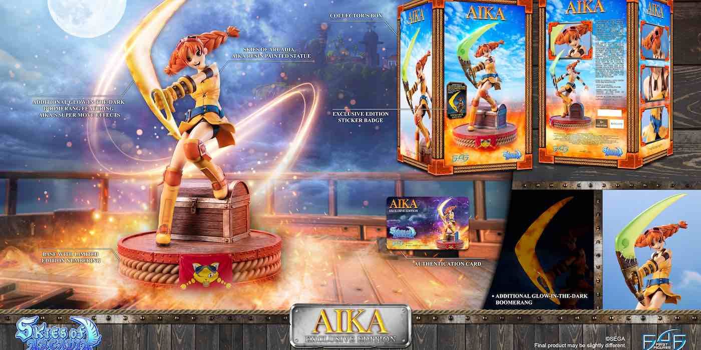 Product image of First4Figures Skies of Arcadia Aika Exclusive Edition statue.