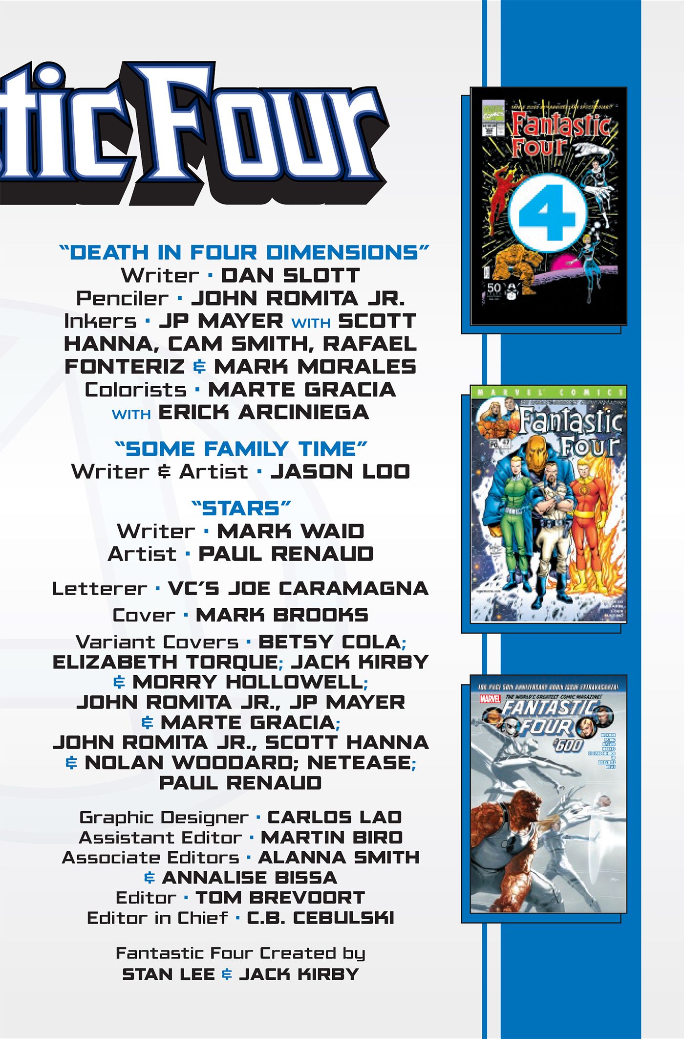The contributors listed for Fantastic Four #35.