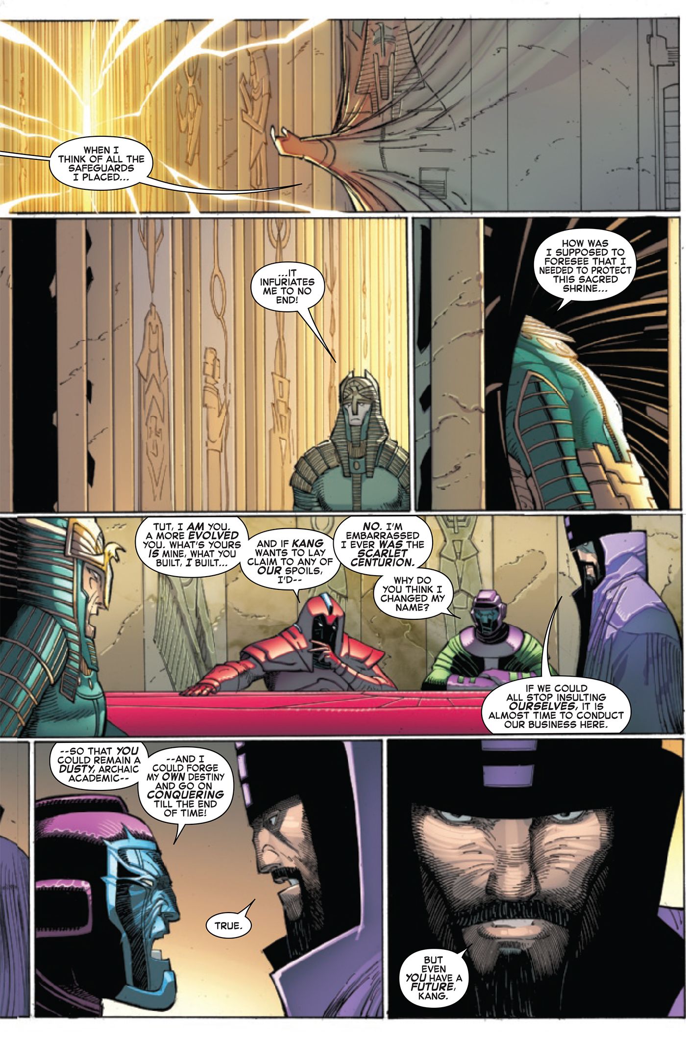 The Kang variants argue amongst one another.