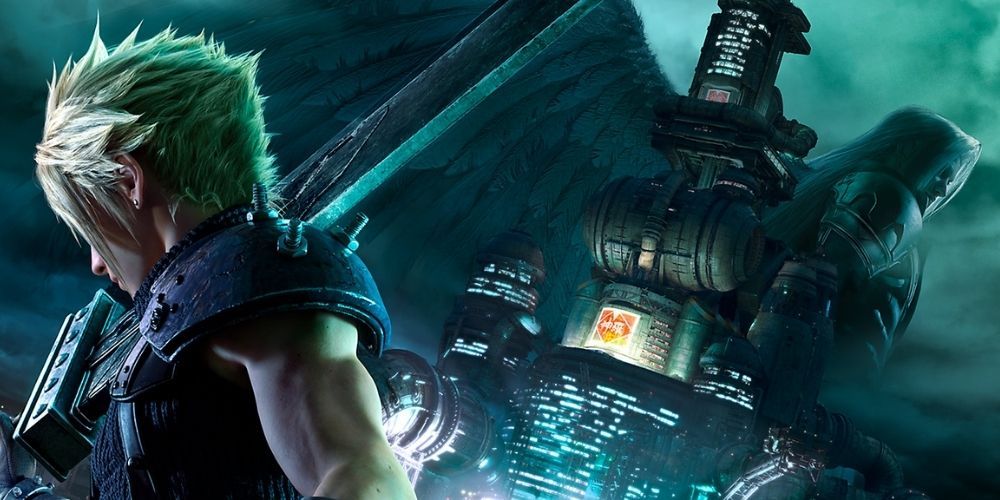 FF7 Remake Cloud and Sephiroth Poster