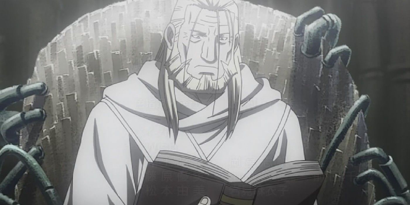 Father Sits On His Throne In Fullmetal Alchemist Brotherhood