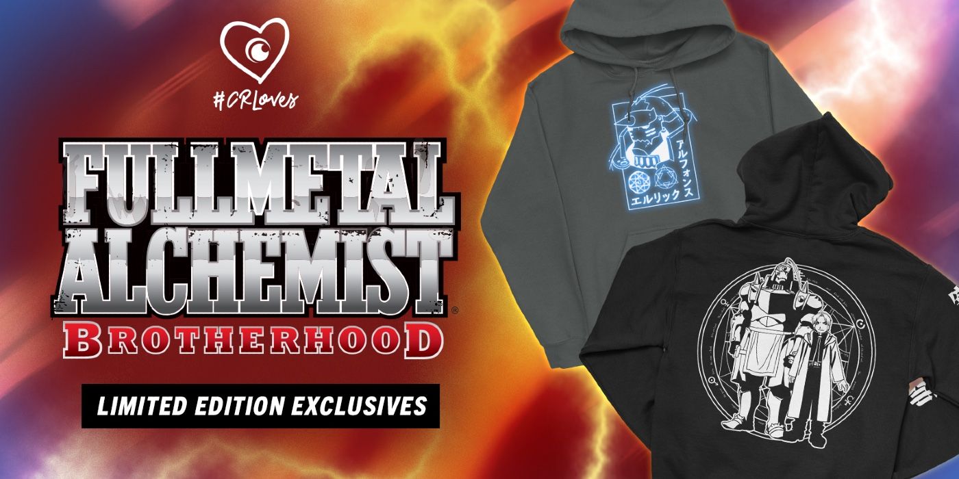 Fullmetal Alchemist hoodies from the Crunchyroll Loves brand
