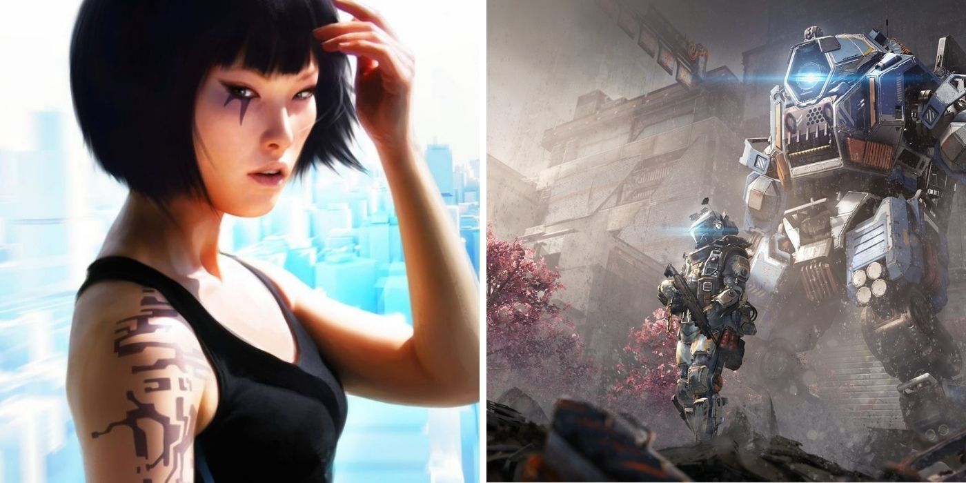 Faith From Mirror's Edge next to Jack Cooper and BT from Titanfall 2