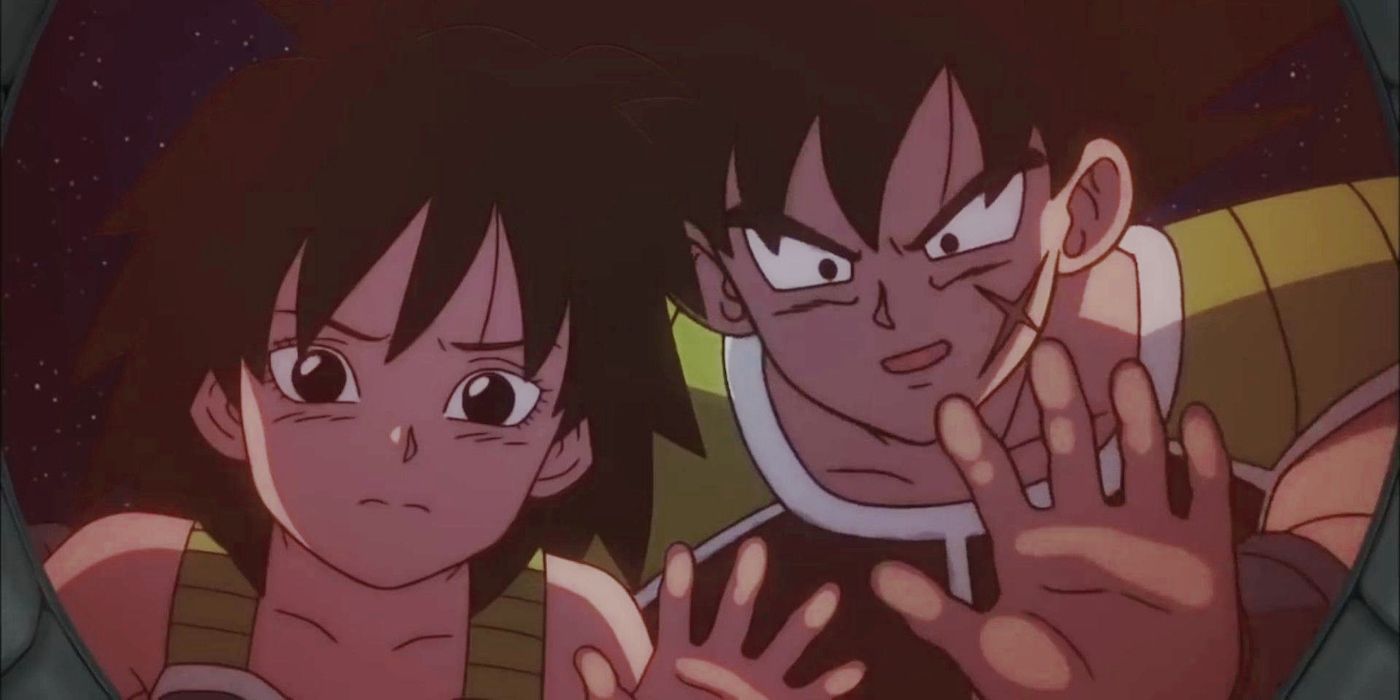Gine and Bardock, Goku's Saiyan parents, in Dragon Ball Super: Broly