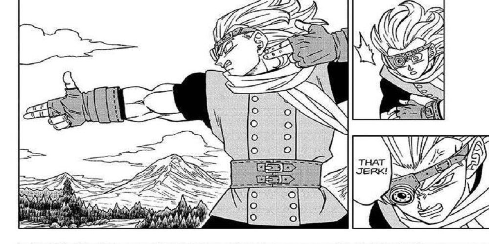 Granolah readies his bow and arrow attack in Dragon Ball Super manga