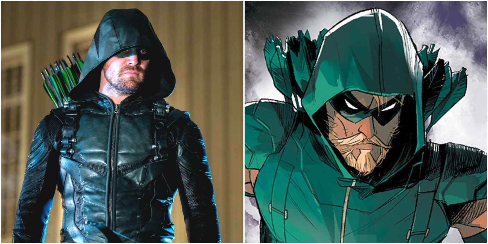 Green Arrow comic and tv comparison