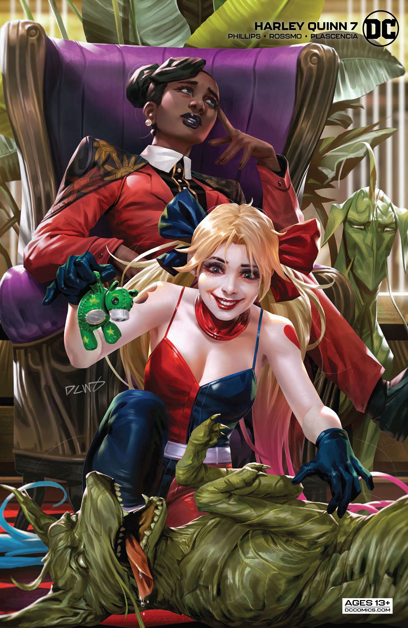 The Derrick Chew variant cover for Harley Quinn #7.