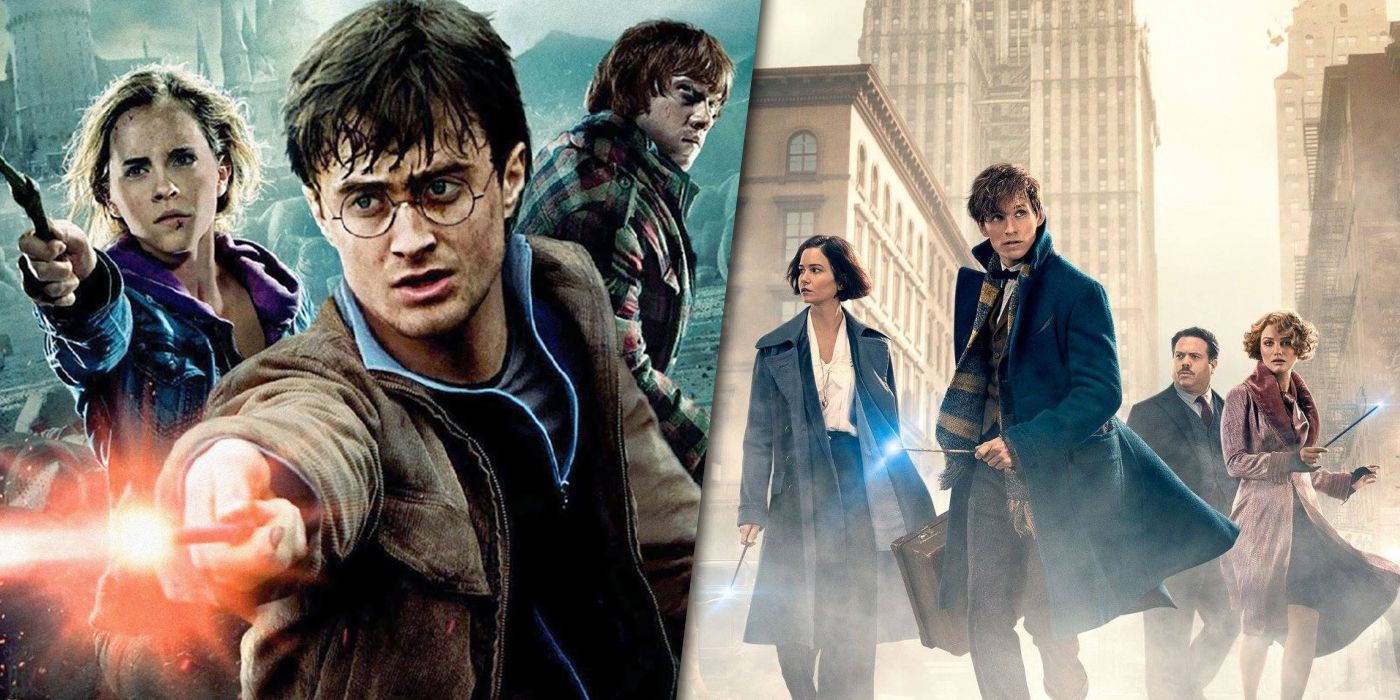 Harry Potter and Fantastic Beasts posters split image