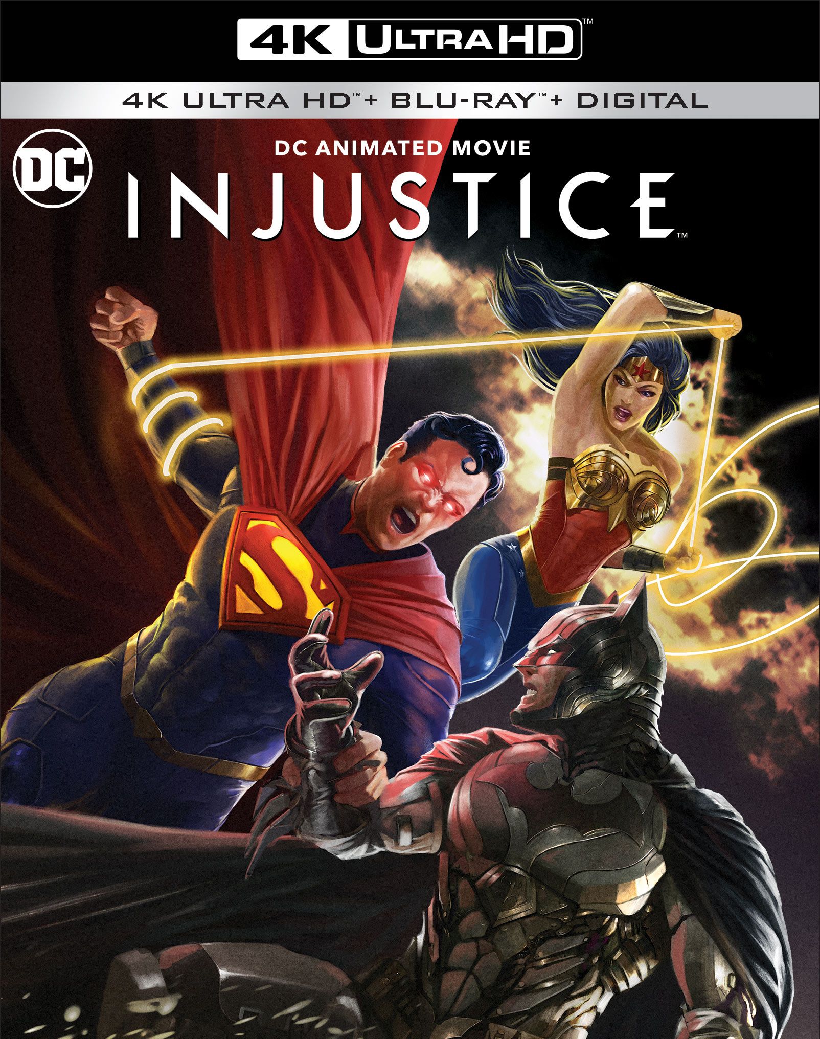 Injustice animated movie 4K Ultra HD box art