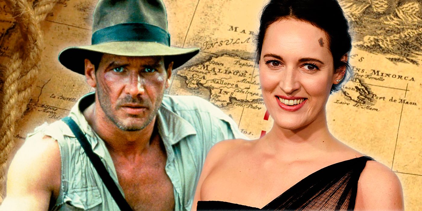 Phoebe Waller-Bridge and Indiana Jones