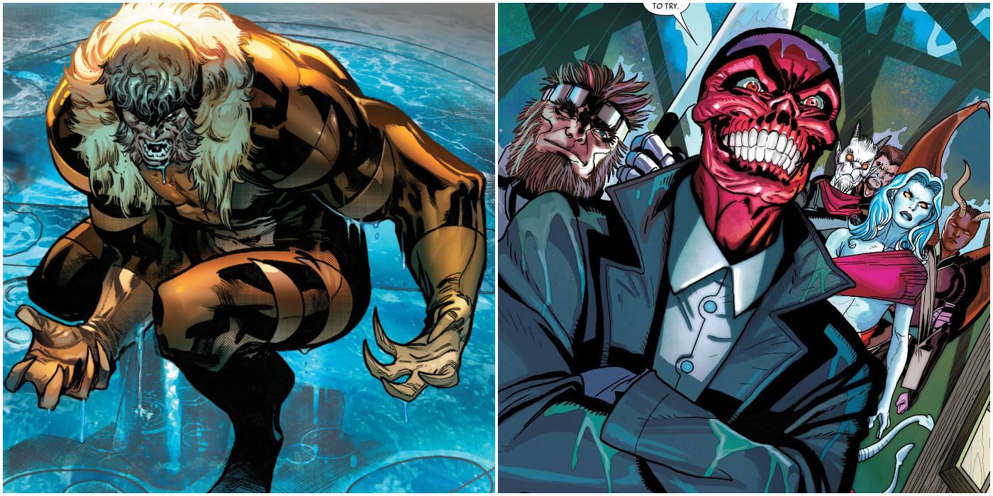 Sabretooth and Red Skull