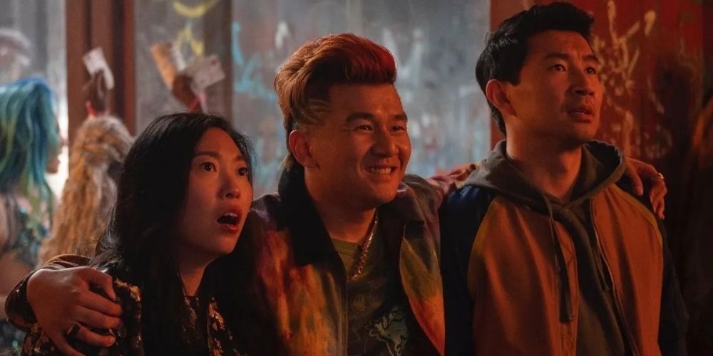 Jon Jon with Shang-Chi and Katy in Golden Daggers Club