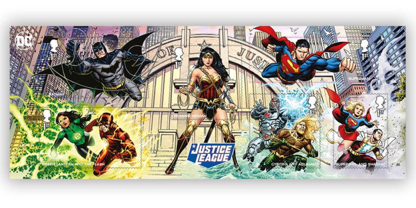 Justice League stamps header