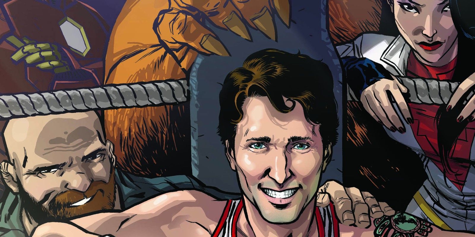 Canadian Prime Minister Justin Trudeau and Marvel's Alpha Flight in Marvel Comics