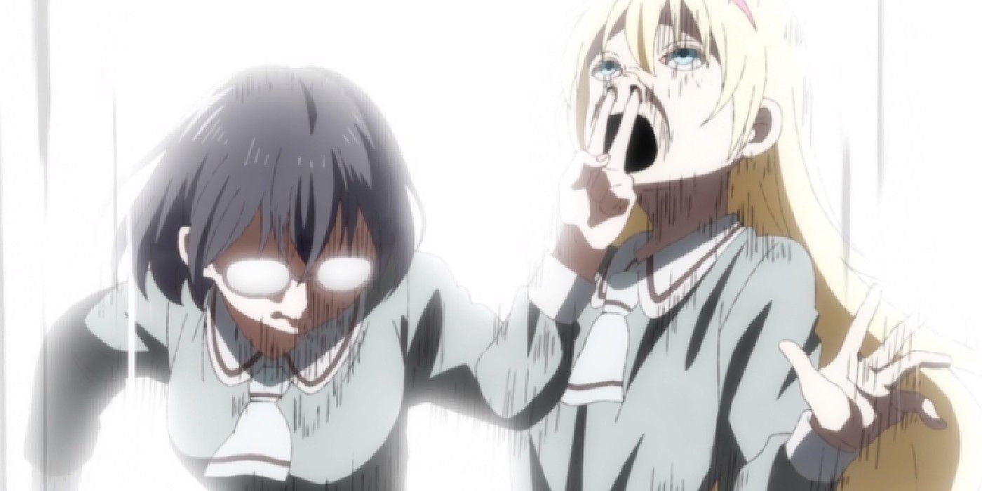 Kasumi defeats Olivia in Asobi Asobase anime