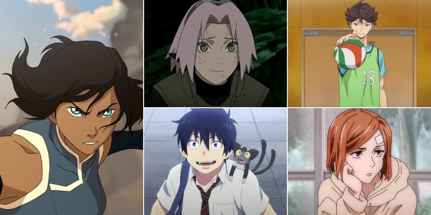 Korra, Sakura, Oikawa, Rin, and Nobara