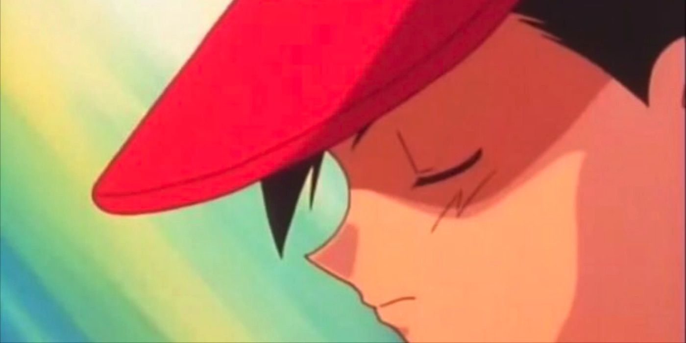 pokemon ash ketchum sad closed eyes