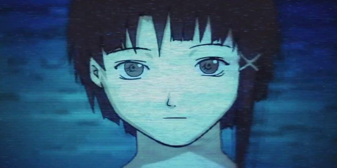 Lain on Computer Screen from Serial Experiments Lain