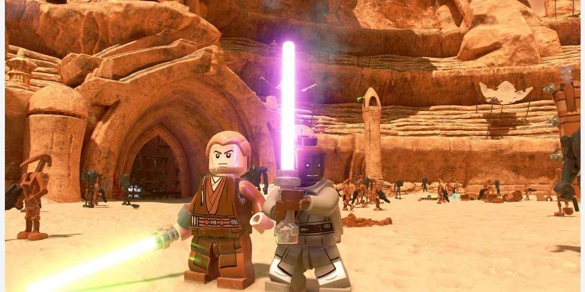 Lego Star Wars the Skywalker Saga Anakin and Mace Geonosis