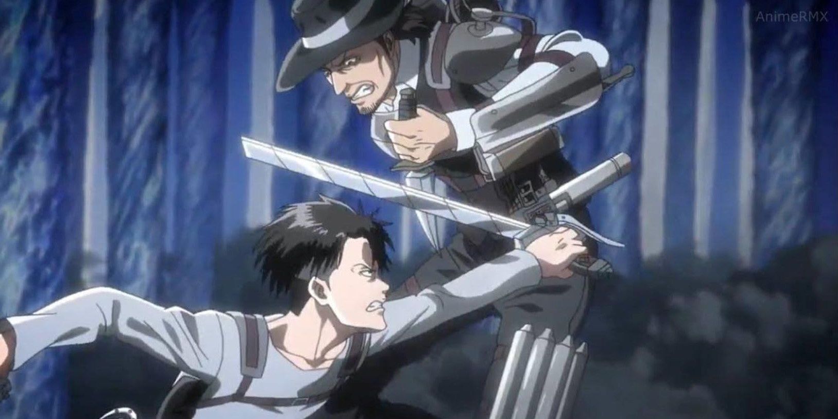 Levi versus Kenny from Attack on Titan