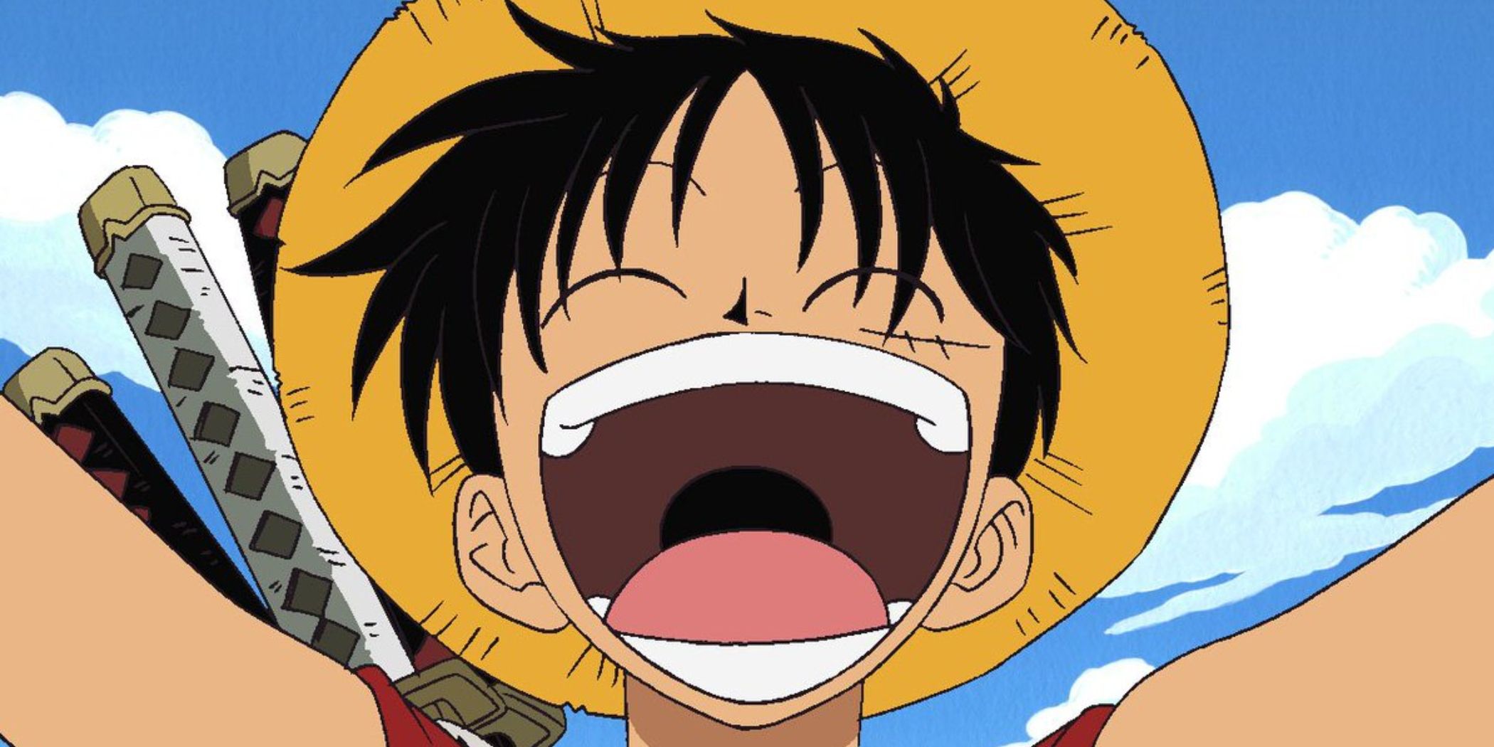 Anime Luffy Laughing in One Piece