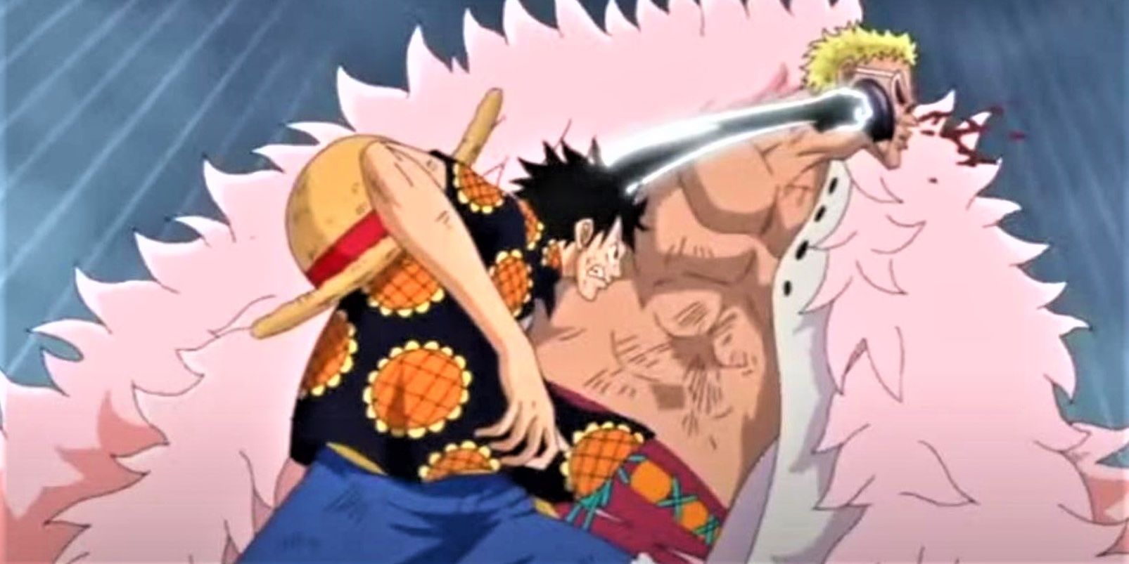 Luffy versus Doflamingo from One Piece
