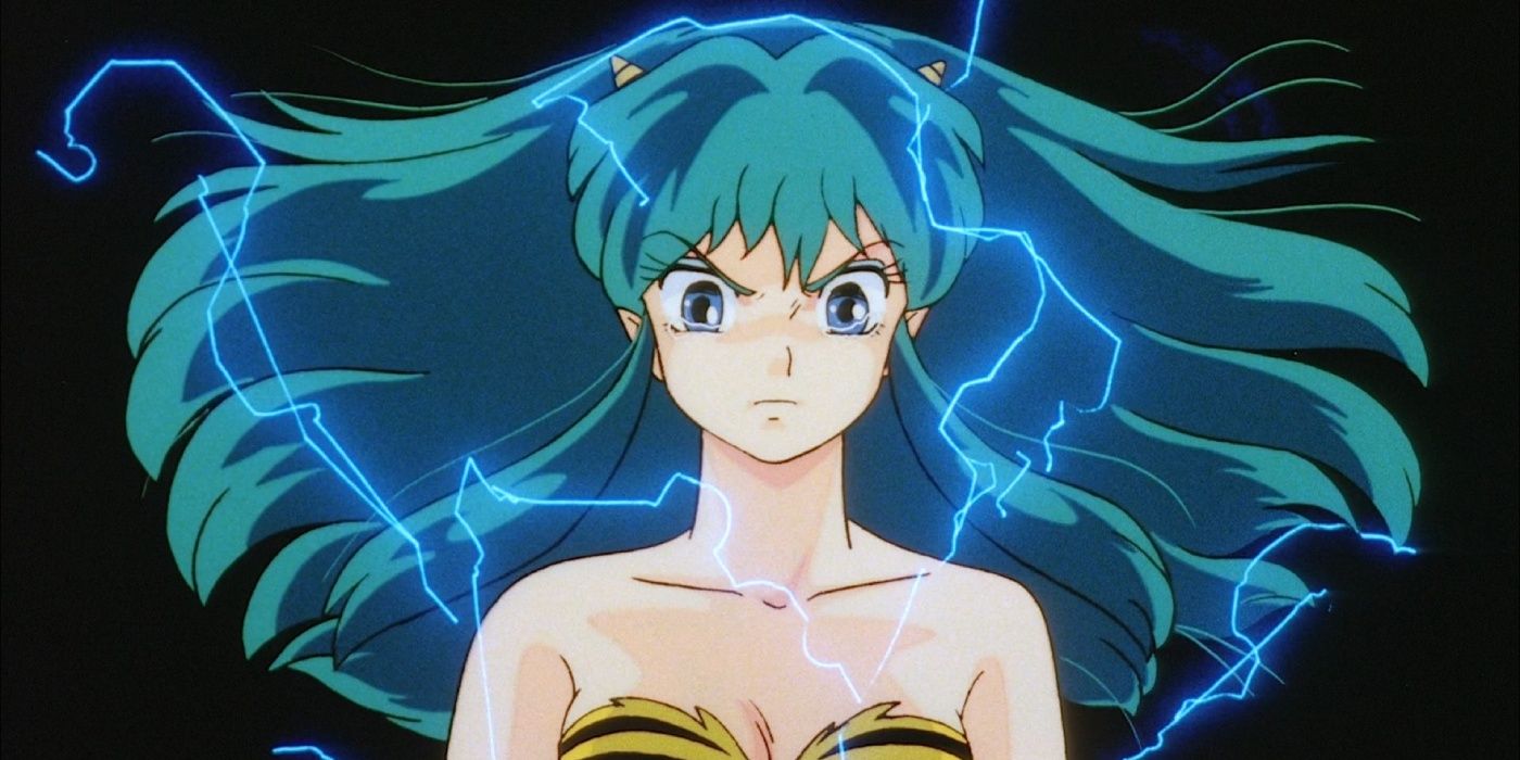 Lum gets angry and conjures electricity in Urusei Yatsura