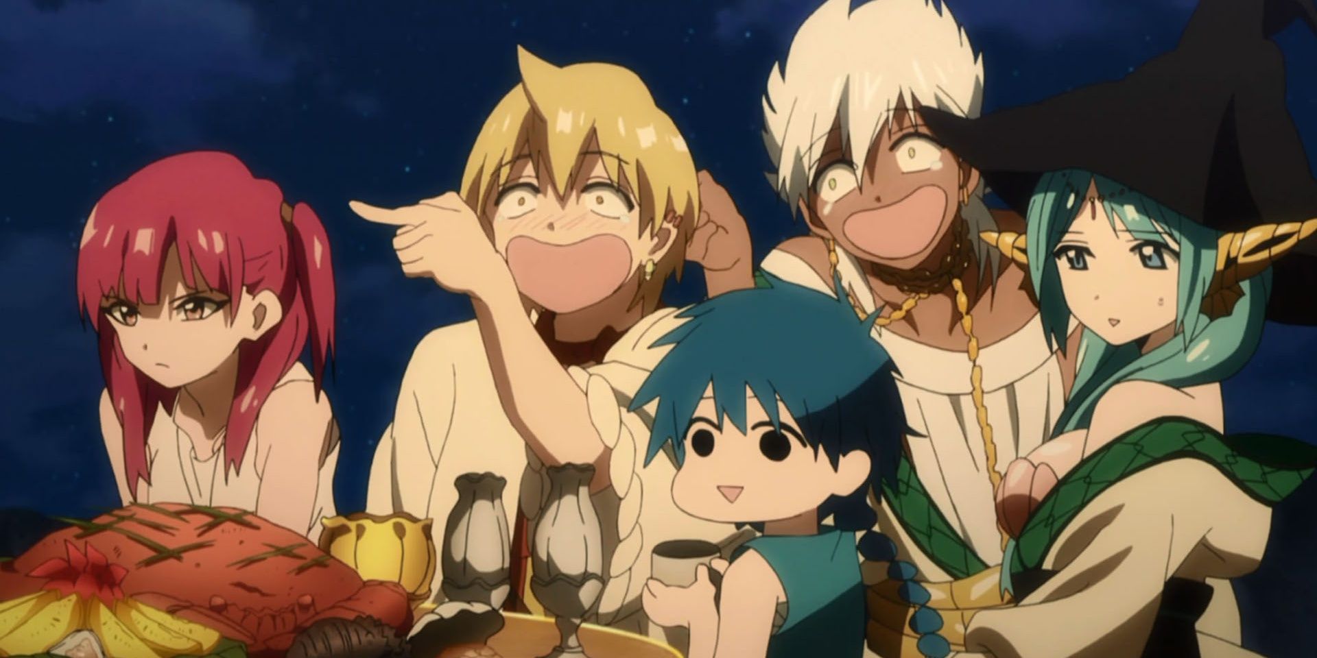 Aladdin and other characters from Magi: Labyrinth of Magic)