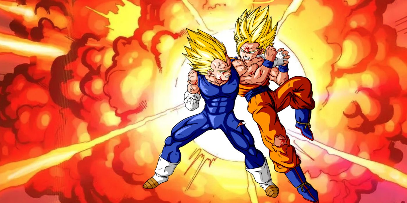 Goku SSJ2 Vs Majin Vegeta ✨ . . . ____㊙️🐉 Follow me