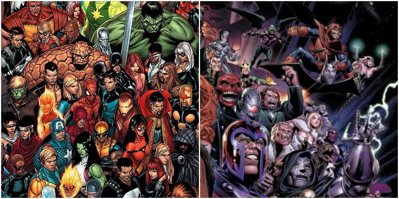 superheroes and their villains
