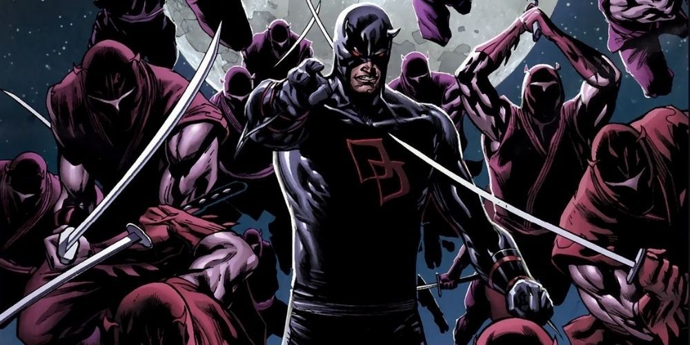 Daredevil leading the Hand in Marvel Comics