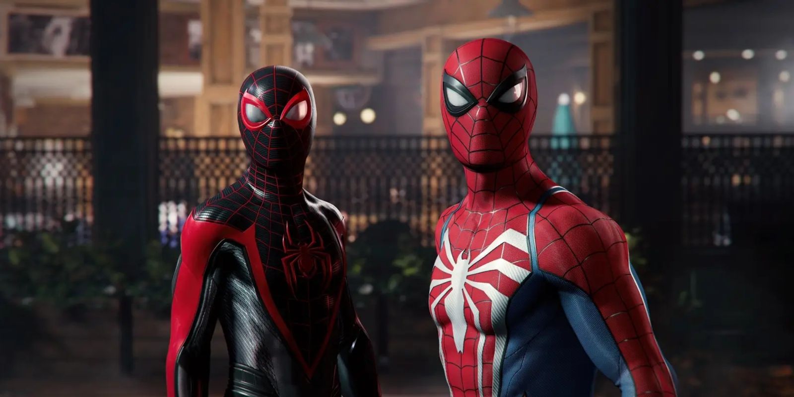 Peter Parker and Miles Morales in Insomniac Games' Marvel's Spider-Man 2.