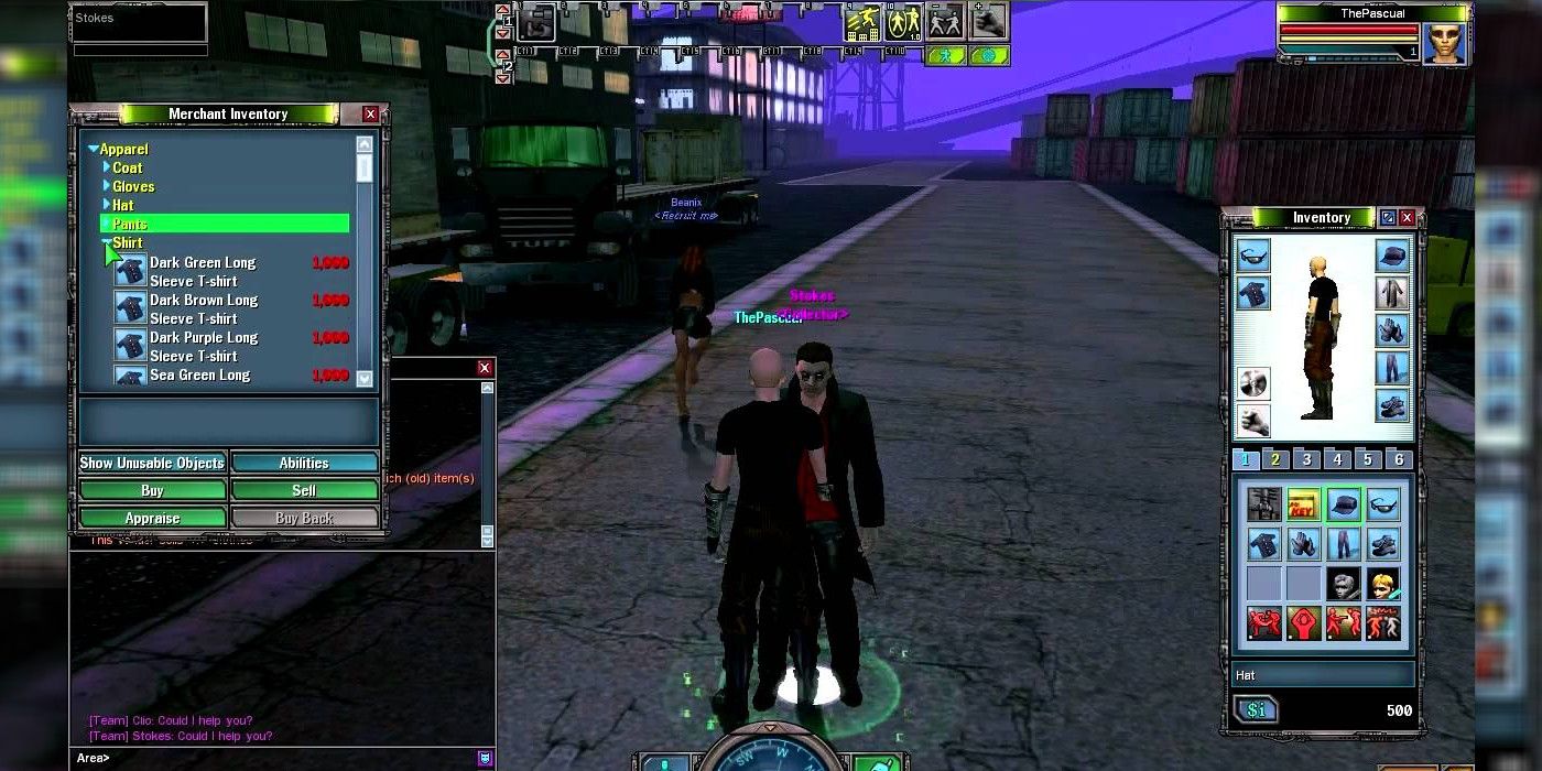 Gameplay from the MMO The Matrix Online