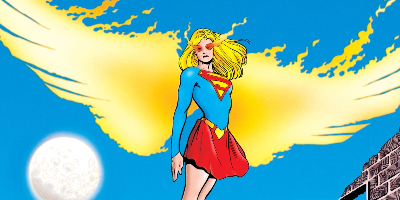 Supergirl, Linda Danvers, displays her power. 