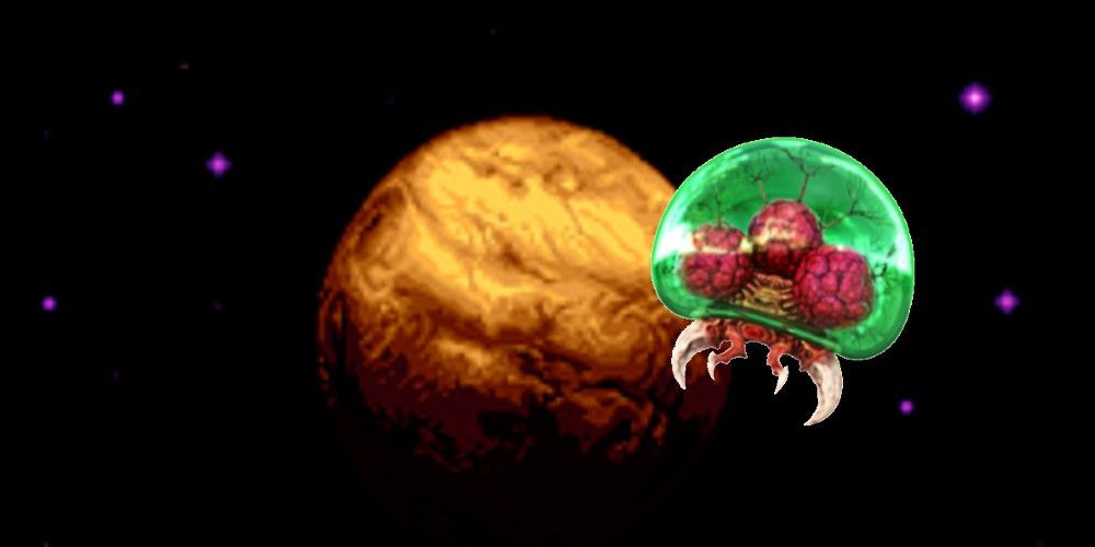 A metroid with Planet Zebes